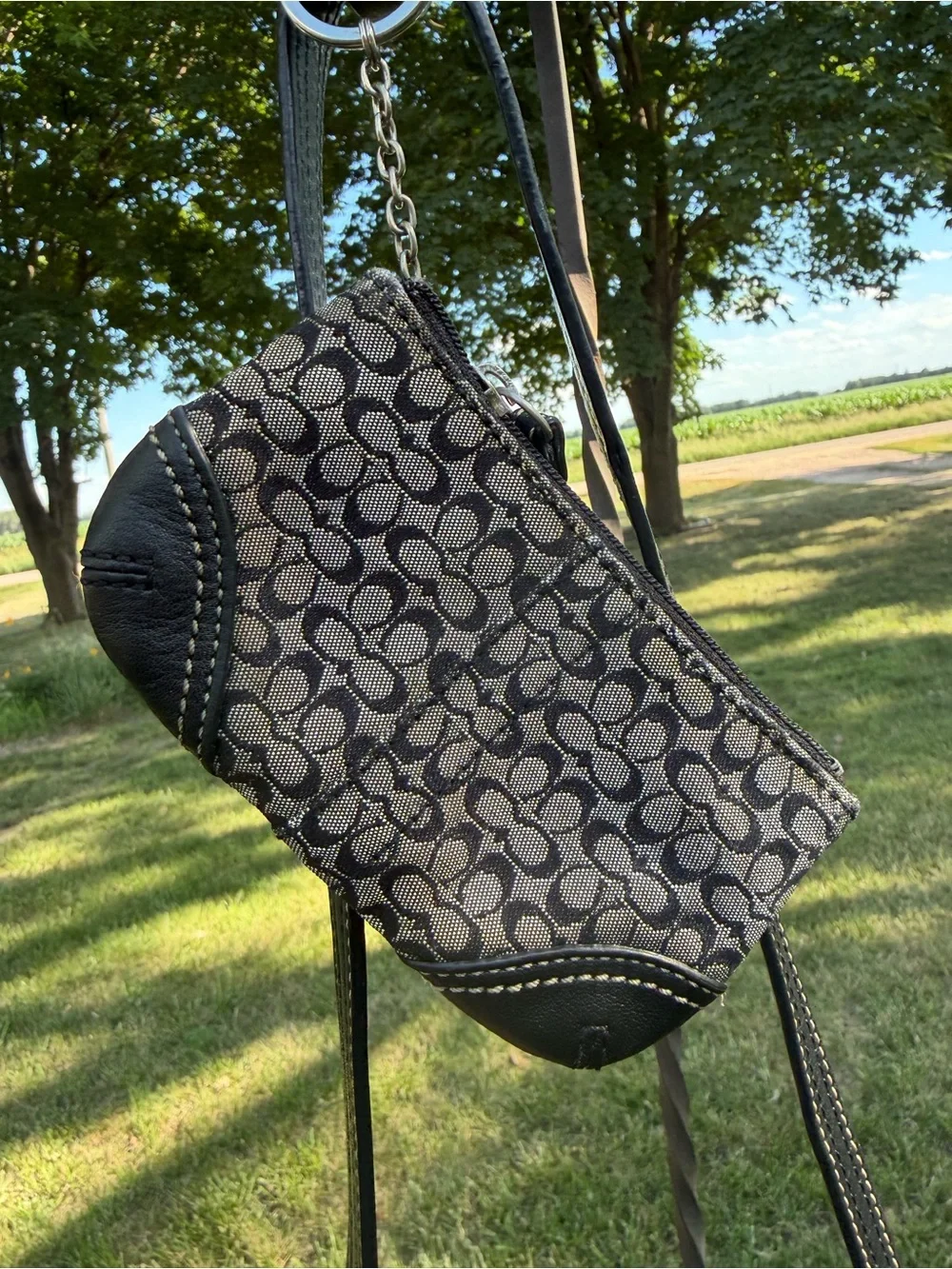 Coach Y2K Soho Swingpack Crossbody in Signature Jacquard w/ Matching Coin Purse - Picture 7 of 8